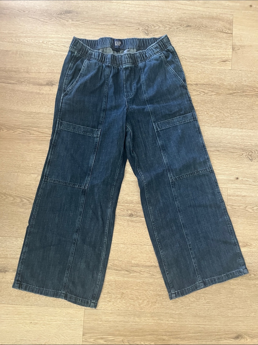 GAP Indigo Wide-Leg Denim Pants